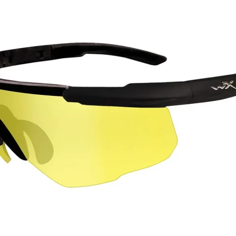 Sportovní brýle Wiley X Saber Advanced, žluté skla, černý matný rám