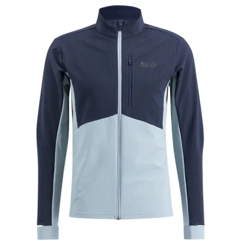 Pánská funkční mikina Swix Pace Hybrid Full Zip Midlayer M