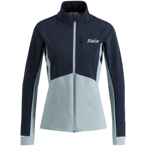 Dámská funkční mikina Swix Pace Hybrid Full Zip Midlayer W
