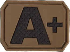 Nášivka Miltec 3D Patch krvná skupina coyote 0+
