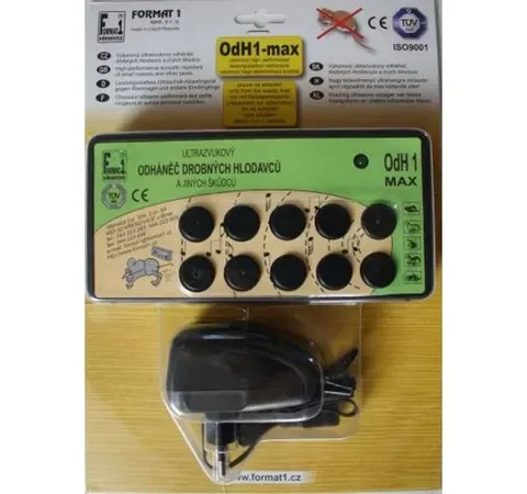 Elektronický odpuzovač hlodavců ODH1 MAX + adaptér