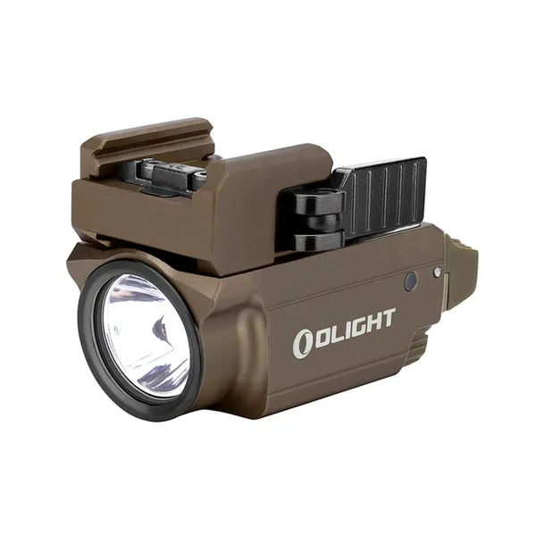 Světlo na zbraň Olight Baldr Desert Mini 600 lm - zelený laser