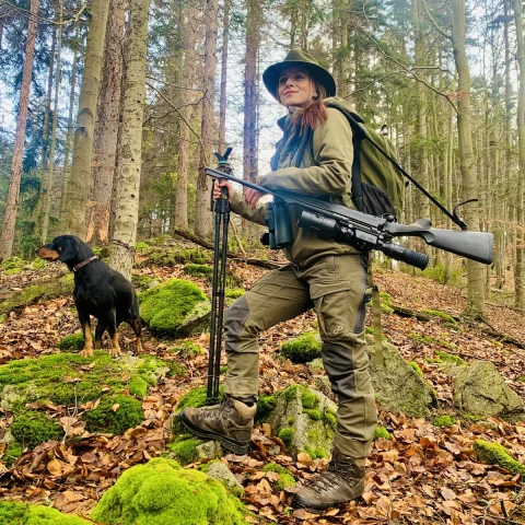Okamžitě nastavitelná střelecká hůl ODIMON PRIMO TETRAO – BIPOD Gen.4