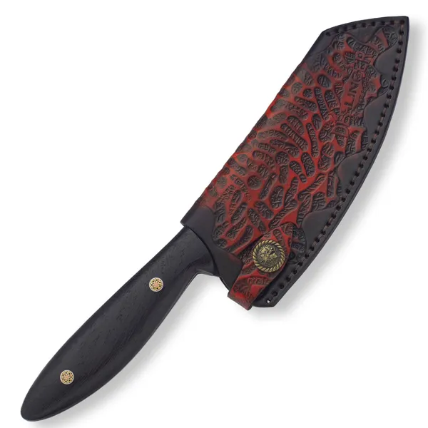 Kuchyňský nůž Dellinger BBQ D2 SAND - Olive — obrázek 2