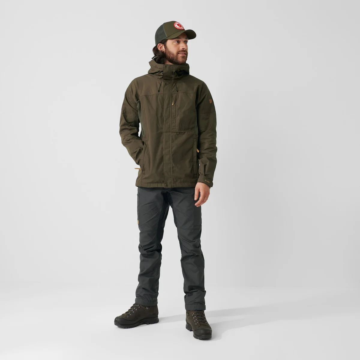 Pánské kalhoty Fjällräven Kaipak Dark Olive — obrázek 3