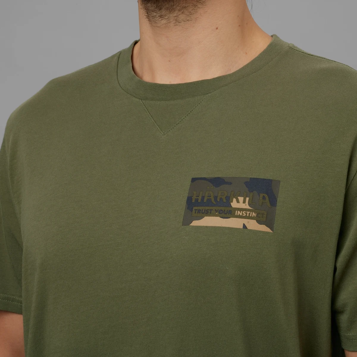 Pánské triko Härkila Core Dark Olive — obrázek 4