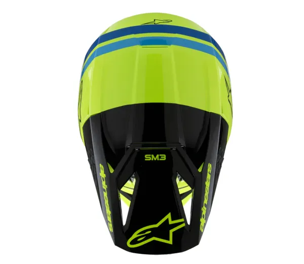Dětská helma 2026 Alpinestars SM3 Youth Radium yellow/black/blue glossy — obrázek 5