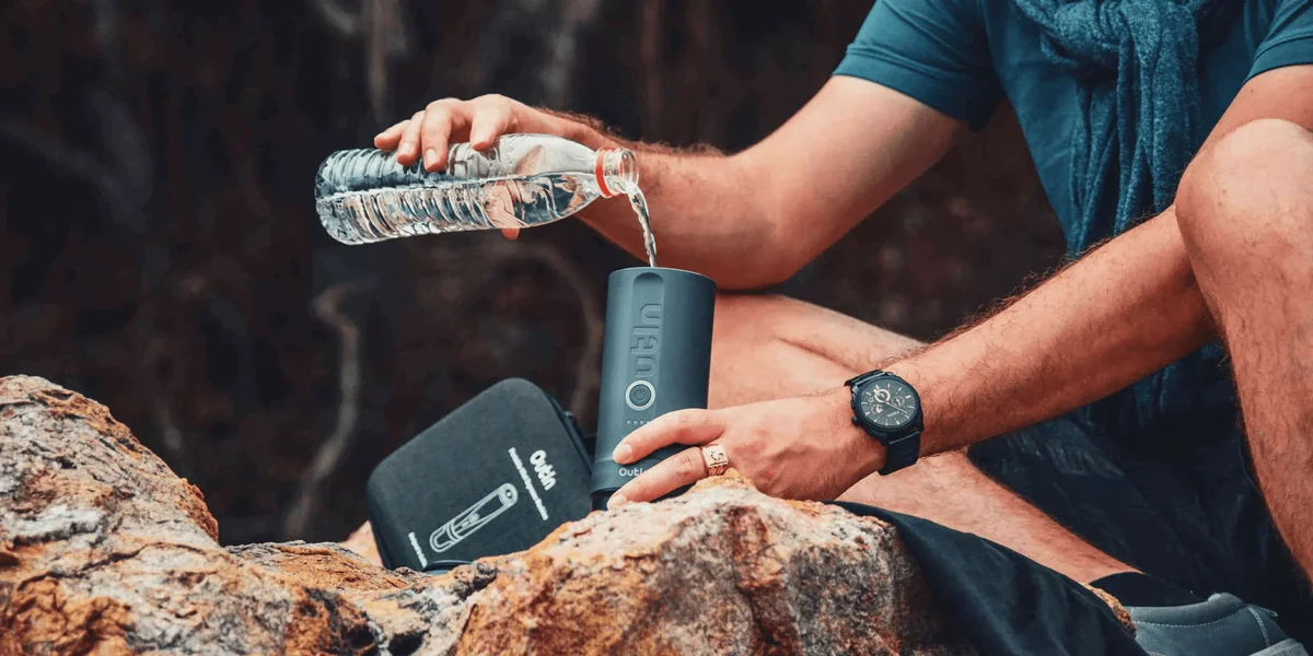 Přenosný elektrický kávovar Outin Nano - Forest Green