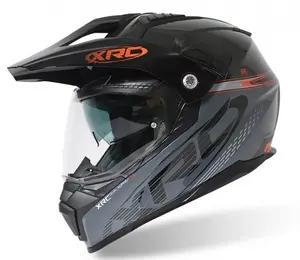 Helma na motorku XRC Dual Alpiner 3.0 dark grey/black/orange — obrázek 7