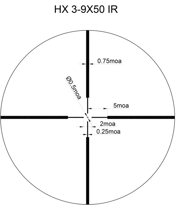 Puškohled Sightmark Core HX 2.0 3-9x40 Duplex — obrázek 7
