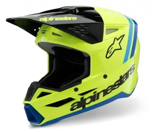 Dětská helma 2026 Alpinestars SM3 Youth Radium yellow/black/blue glossy — obrázek 9